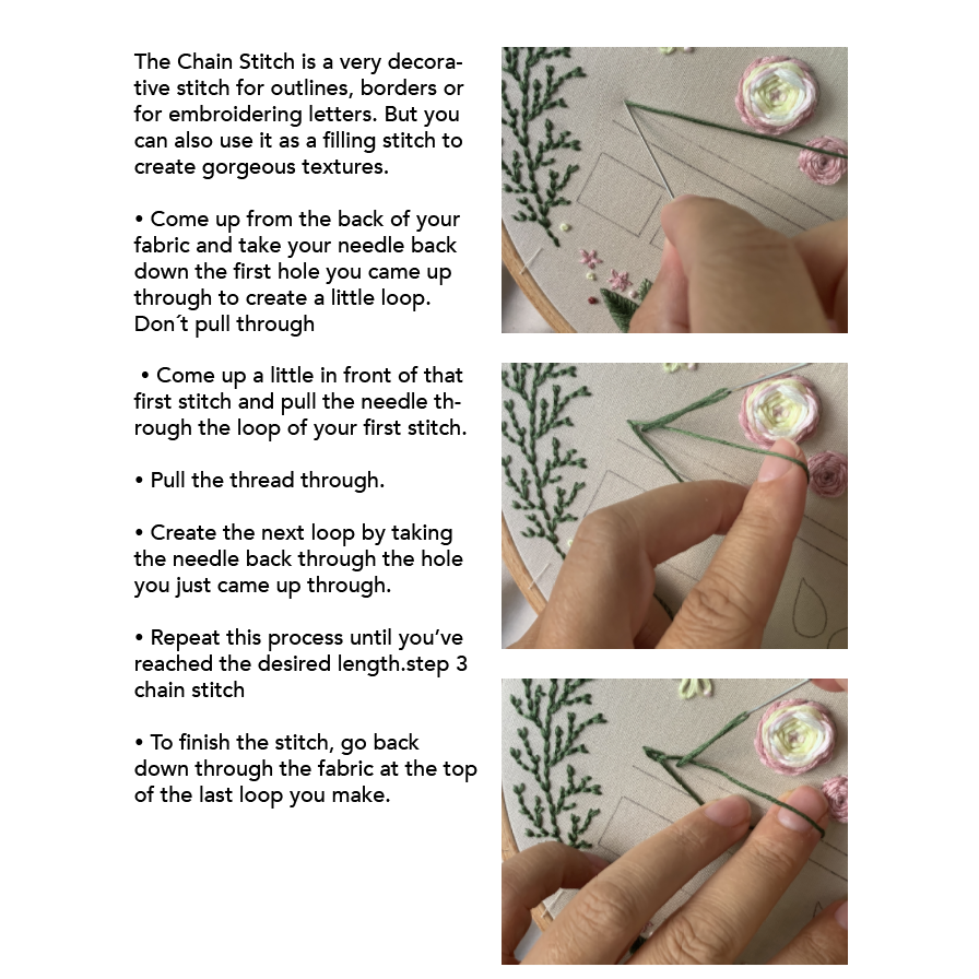 Little Stitchy Guide - Learn the basics of embroidery EN + DE