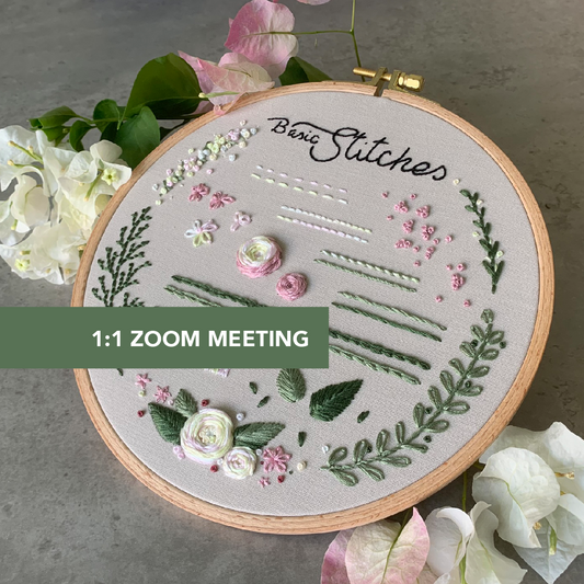 Embroidery Masterclasses - 1:1 Zoom Meeting worldwide