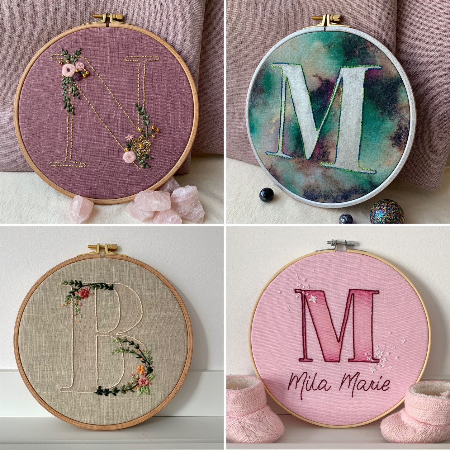 Examples Monogram Hoop